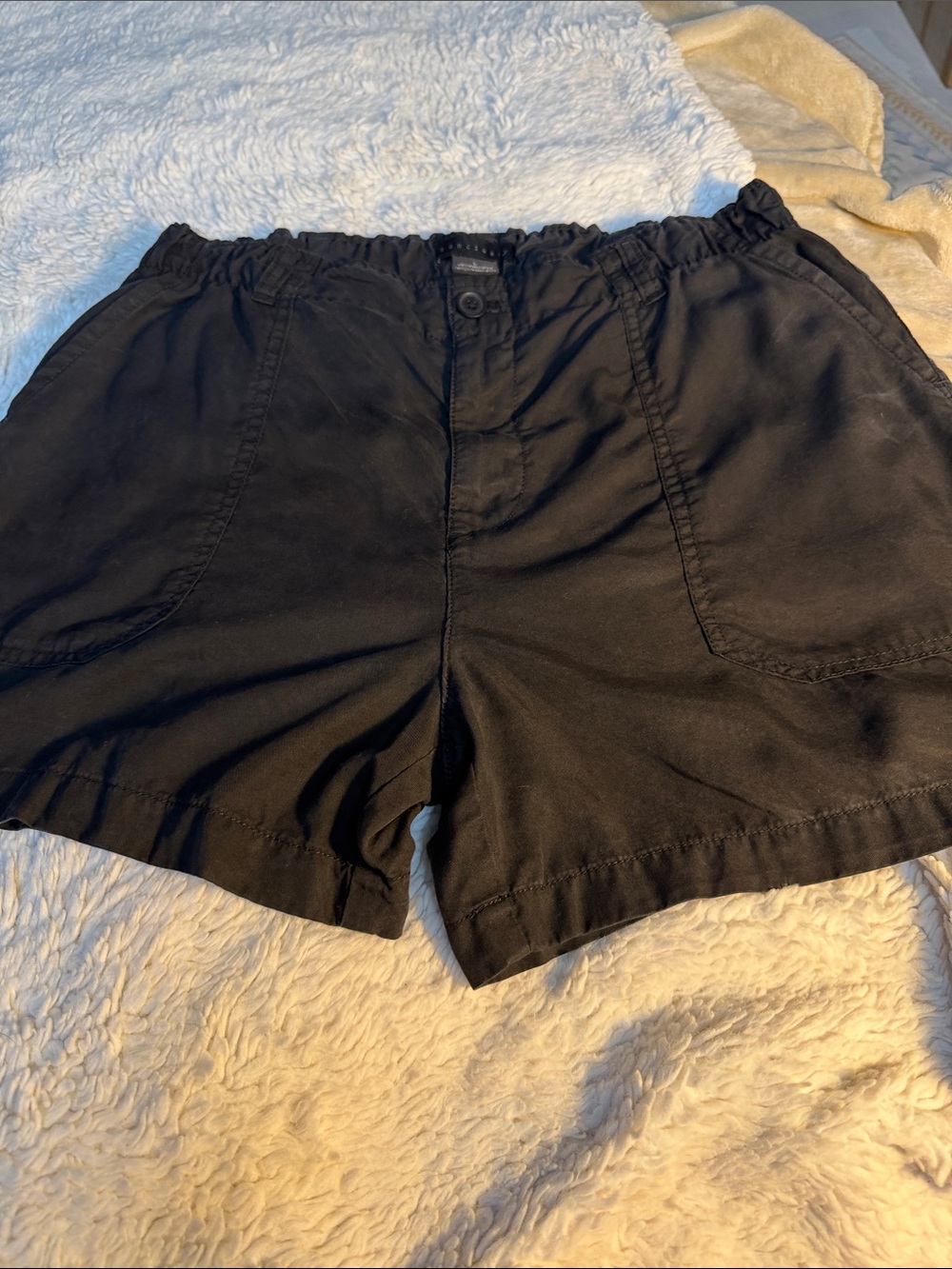 Sanctuary size L black washed Women's Elastic-Waist Shorts